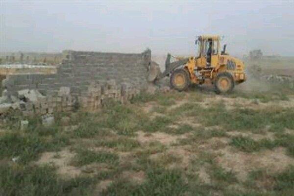تخریب ۷۱ مورد ساخت و ساز غیرمجاز در اراضی کشاورزی کرمانشاه