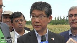 بازدید سفیر ژاپن از طرح های احیای دریاچه ارومیه