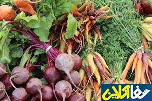 برگ های چغندر و هویج سرشار از مواد مغذی هستند