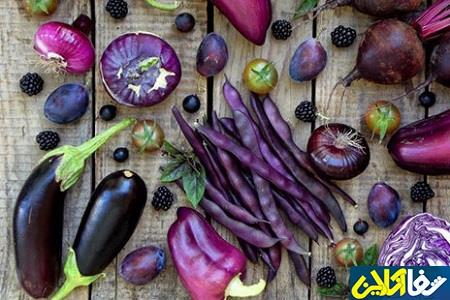 یک رژیم غذایی بنفش سرشار از ویتامین و آنتی اکسیدان