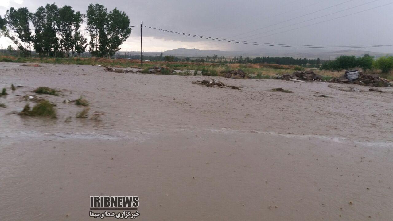 سیل در بستان آباد و هشترود